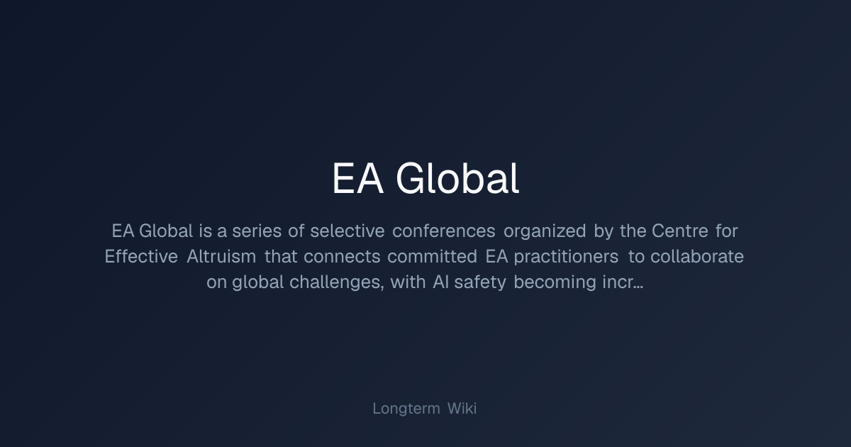 EA Global | Longterm Wiki
